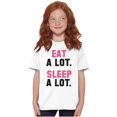 thumbnail image 3 of Eat Sleep Lazy Procrastinator Funny Crewneck T Shirts Boy Girl Teen Brisco Brands M, 3 of 6