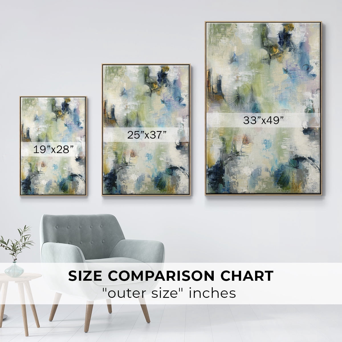 Making Magic Framed Premium Gallery Wrapped Canvas - Ready to Hang - 27 x 41 - Natural Wood Floating Frame