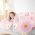thumbnail image 5 of Feelyou Kawaii Daisy Flower Bedding Comforter Set for Kids, Cute Daisy Print Twin Comforter Sets, Cartoon Floral Theme Reversible Bedding Set, Breathable Home Decor, 2 Pieces, 5 of 9