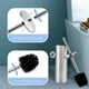 thumbnail image 3 of Moyic Escobilla de baño de acero inoxidable 304, mango largo, limpieza de baño, cabeza extraíble, soporte de carga, pared reutilizable Juegos de accesorios de baño, 3 of 6