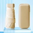thumbnail image 4 of Paraguas anti-UV Paraguas anti-quemaduras solares Paraguas lluvioso Regalos para amigos de la familia (Beige) Likrtyny  Libre de BPA, 4 of 6
