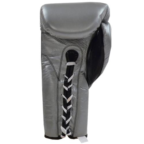 Cleto Reyes Traditional Lace Up Training Boxing Gloves Titanium 