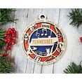 thumbnail image 1 of The Cabin Woodworker - Baltic Birch Wood - Tennessee State Ornament - Two-Toned Backing, 1 of 5