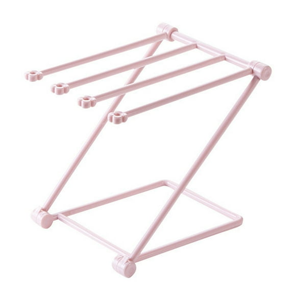 Vikakiooze 2023 Home Storage and Organization Foldable Vertical Rag Towel Rack Perforated Countertop Storage Rack Kitchen Rack