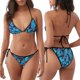 thumbnail image 3 of Disketp Blue Butterflies para Bañador de Dos Piezas para Mujer, Bikini Sexy Halter String, Conjunto de Bikini en Triángulo, 3 of 6