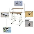 thumbnail image 3 of SDADI L101XWFDT Adjustable Height Mobile Standing Office Computer Desk, 3 of 9