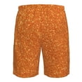 thumbnail image 6 of Disketp Men'S Swim Trunks Hawaiian Breathable Surf Beach Swimsuits Mesh Lining Beach Shorts With Pockets-Orange Glitter, 6 of 9