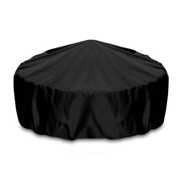 Two Dogs Designs 2D-FP60001 Fire Pit Cover with UV Protection, 60 Inch, Black