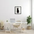 thumbnail image 2 of Stupell Industries Cute Black Cat Expressive Eyes Pet Portrait Jet Black Framed Floating Canvas Wall Art, 16x20, by Marika Moffit, 2 of 5