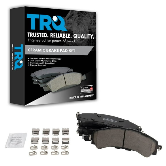 TRQ Front Ceramic Disc Brake Pad Set for Ford Ranger Pickup Truck New BFA19064 Fits select: 2021 FORD BRONCO