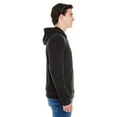 thumbnail image 4 of J America JA8872 Adult Triblend Full-Zip Fleece Hooded Sweatshirt, 4 of 4
