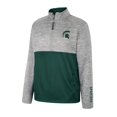 thumbnail image 2 of Men's Colosseum Gray Michigan State Spartans John Half-Zip Jacket, 2 of 3