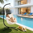 thumbnail image 6 of Hoffeorrad Heavy Duty Hammock Stand, Universal Steel Stand for Hanging Chairs, Sensory Swings & Egg Chairs, Supports 350 lbs, 6 of 7