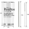 thumbnail image 2 of Realtor Gifts, Real Estate Agent Gifts, Closing Gifts For Realtor, 20oz Stainless Steel Tumbler with Lid Straw, 2 of 6