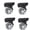 small black, variant on Heavy Duty Luggage Wheel Replacement Mute Trolley Casters 360 Degree Suitcase Rubber Wheels 60x12mm 4pcs/Set