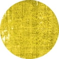 thumbnail image 1 of Ahgly Company Indoor Round Persian Yellow Traditional Area Rugs, 7' Round, 1 of 4