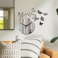 thumbnail image 3 of Reloj de pared 3D decorativo con adhesivo extraíble de acrílico, espejo DIY para dormitorio y oficina Argenta2, 3 of 8