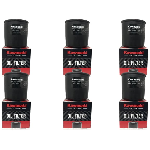 6 Pack OEM Kawasaki Oil Filter 49065-0734 (replaces 49065-7010 / 49065-0724)