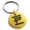 Gold, variant on Stainless Steel Letter P Initial Empire Monogram Engraved Small Medallion Circle Charm Keychain Keyring