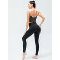 thumbnail image 2 of Women's High Waist Lounge Leggings Ultra Soft Workout Running Yoga Pants, Black, L, 2 of 7