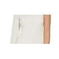thumbnail image 3 of Calvin Klein Women's One Shoulder Turtleneck Top White Size Medium, 3 of 3