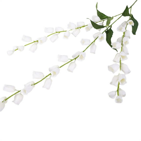1 Bunches of Fake Artificial Bellflower Decoration Suitable for Living Room Vase Flower Arrangement Bedroom Garden Suitable For Living Room Bedroom Garden Festival Celebration, 37.8Inches