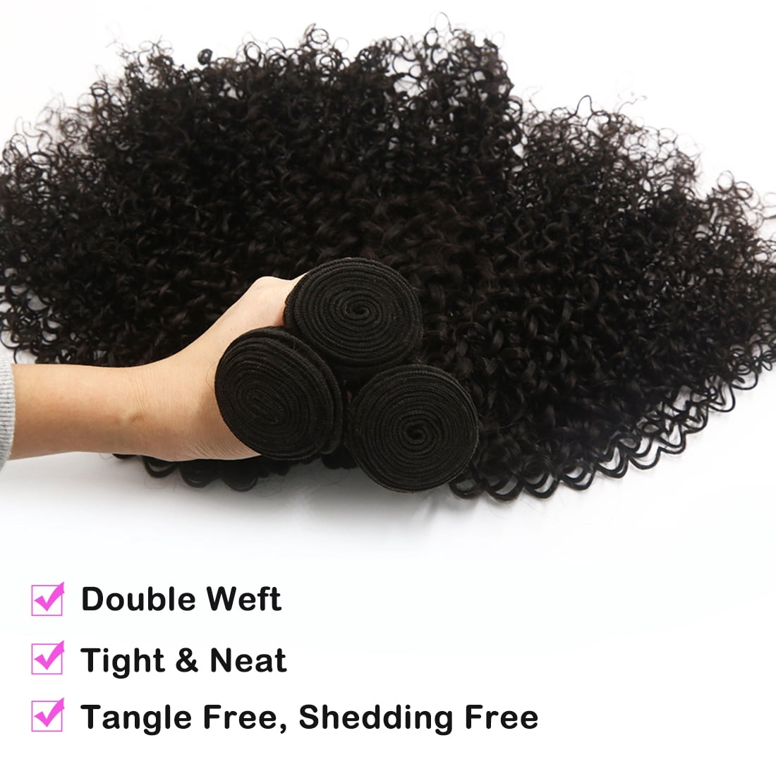 Hair Kinky Curly Human Hair 282828 3 Bundles Hair Extension