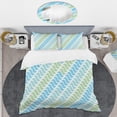 thumbnail image 2 of Designart 'Abstract Design Retro Pattern II' Mid-Century Modern Duvet Cover Set, 2 of 4