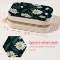 thumbnail image 5 of Daisy Velvet Portable Storage Box with Removable Compartment – Gift-Ready, Earring Holder Jewelry Box and Jewelry Organizer, 5 of 7