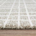 thumbnail image 4 of Woven Trends Simon Area Rug A07103 Modern Style, Plaid Pattern, Pet & Family Friendly, Living Room, Dining Room, Office, Medium Pile Hand Made Wool Area Rug in Brown - 9' x 12', 4 of 4