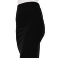 thumbnail image 5 of Moa Collection Women's Elastic High Waist Stretch Comfy Office Work Wear Solid Midi Skirt S-3XL, 5 of 5