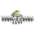 thumbnail image 2 of Bling Jewelry Womens Happy Home Family House Charm Bead 14K Gold Plated Silver for European Bracelet, 2 of 4