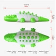 thumbnail image 4 of Dog Chew Toys Toothbrush Dental Care Doggy Crocodile Interactive Leaking Treats - Yellow, 4 of 4