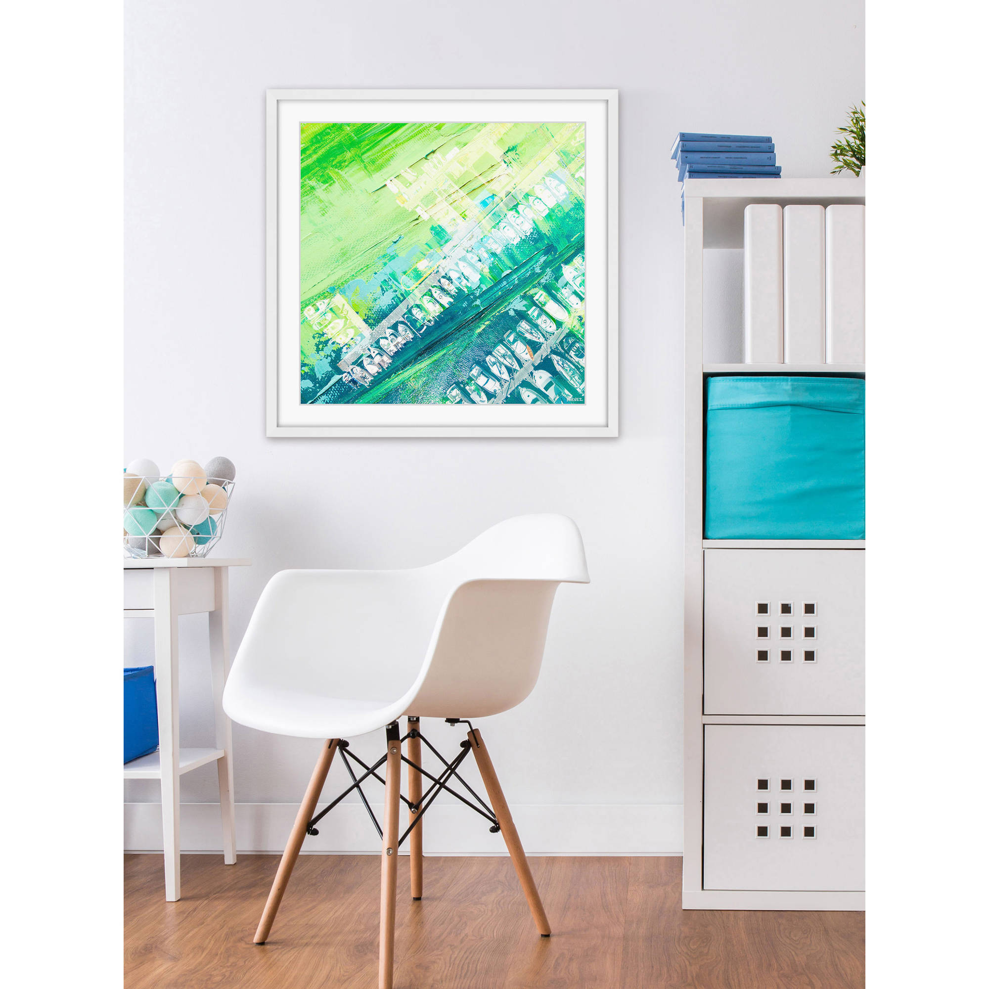 Parvez Taj "Green Haze" Framed Painting Print