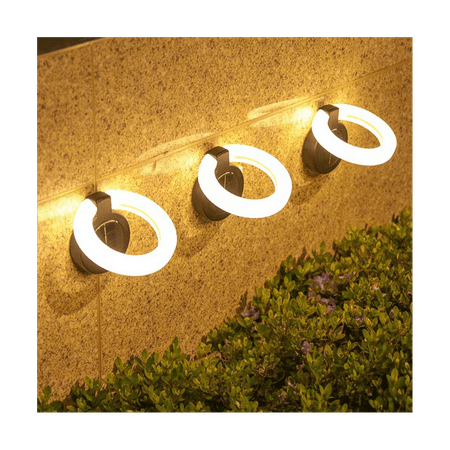 

Solar Garden Waterproof Wall Light Underground Light Foldable Step Night Light Landscape Decorative Lighting-Warm Light