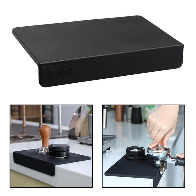 1 pieza de alfombril de manipución de , soporte de apoyo para manipución, alfombril de espresso para inodoro, almohadil de esquina, negro perfecl cápsula de manipulación de café