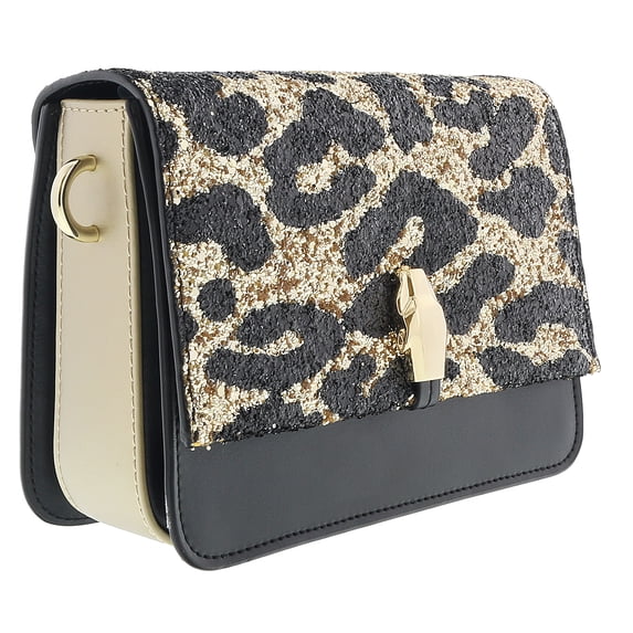 Class Roberto Cavalli Milano Rmx 0 Light Gold/Black Medium Shoulder Bag