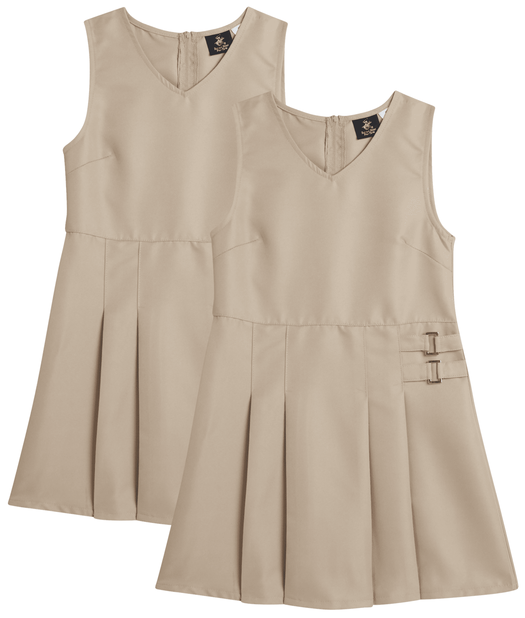 Beverly Hills Polo Club Girls' School Uniform Dress - 2 Pack Sleeveless ...