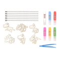 thumbnail image 3 of Kits de manualidades y artes de pintura de cristal DIY, juguetes de dibujo, Kits de pintura de cristal pintados a mano para niños y niñas, año Nuevo dinosaurios, 3 of 8