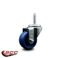 thumbnail image 2 of 3 Inch Solid Poly Wheel Swivel 3/4 Inch Threaded Stem Caster Service Caster, 2 of 2