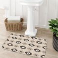 thumbnail image 7 of Neutral Aztec Geometric Flannel Bath Mat 16x24 Inches, Soft Absorbent Non-Slip Bathroom Rug, Machine Washable Floor Mat for Shower, 7 of 7