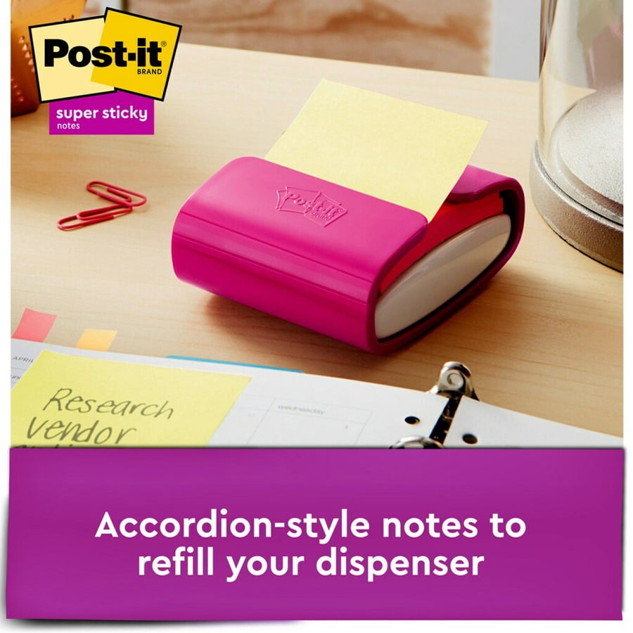Post-it&reg; Super Sticky Adhesive Note R33018SSCYCP