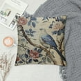 thumbnail image 2 of PRATYUS  Chinoiserie Pillow Covers Set of  Blue and White Outdoor Pillows Bule Birds Flowers Throw 18x18 Inch Square Cushion Cover Decor for Bedroom Couch Bed Living Room Sofa Chair White, 2 of 5