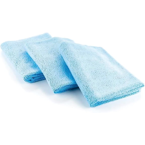 The Rag Company – Off Road – The Crew Chief Pack – 16in x 27in, Light Blue, 3-Pack