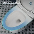 thumbnail image 3 of HOROW Elongated One Piece Toilet Small Compact W/Soft Close Seat 1.1/1.6 GPF Dual Flush 12" Rough-In, 3 of 9