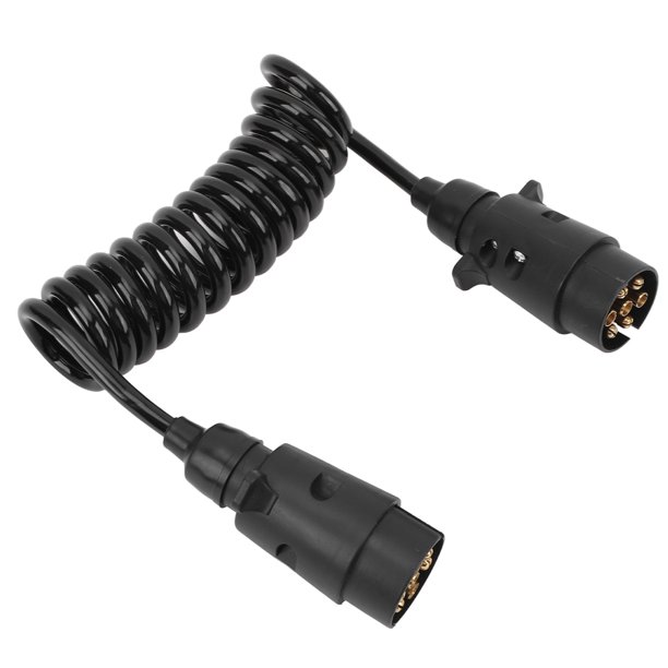 Conector De Cableado De Enchufe De Remolque, Transmisión Estable, Adaptador De Enchufe Para Remolque De 7 Pines A 7 Pines, 2 Metros, 12V, Enchufe Europeo Para RV, Caravana, Barco