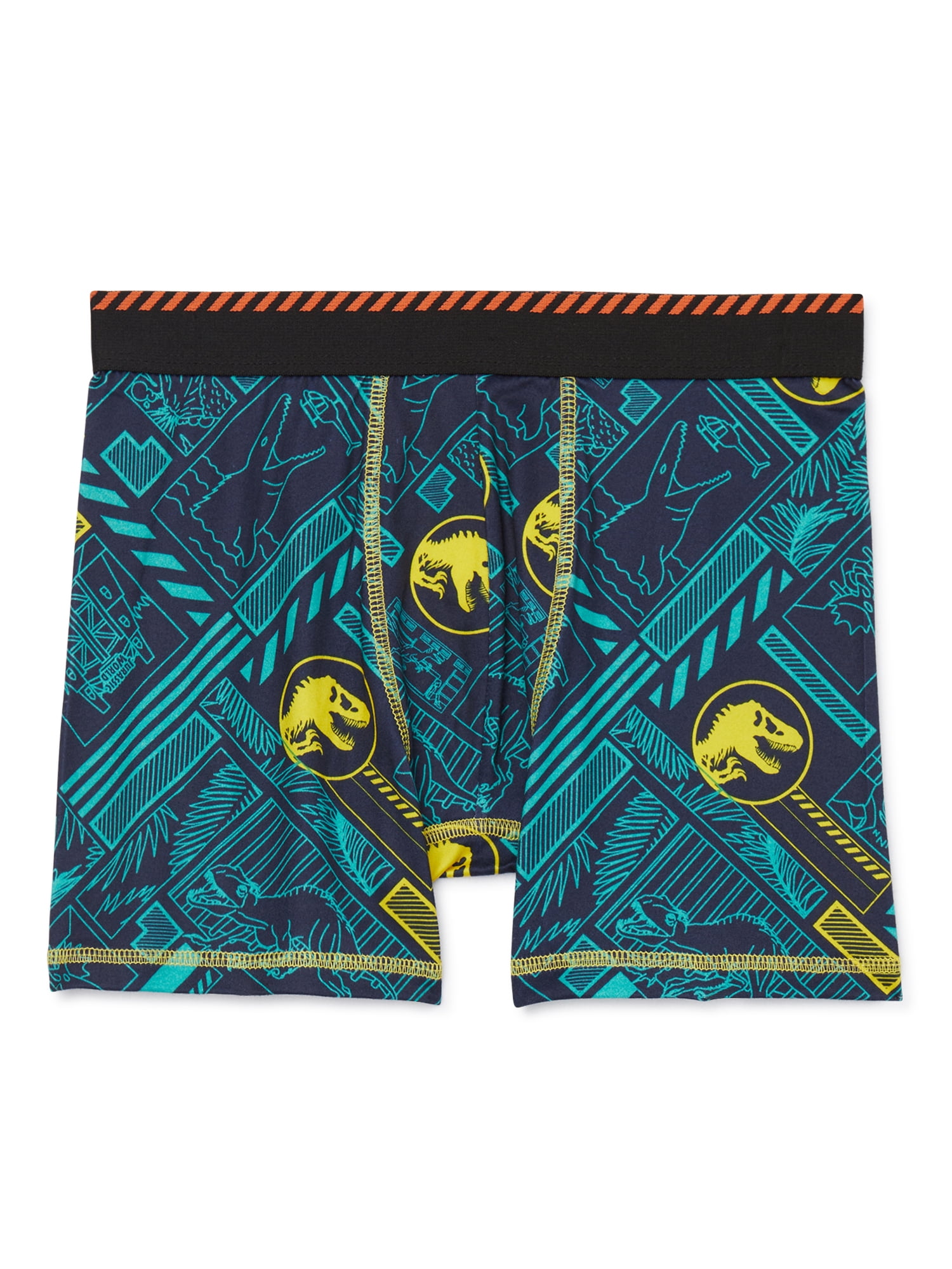 Jurassic World Boys Allover Print Boxer Briefs, 4-Pack, Sizes XS-XL