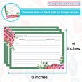 thumbnail image 4 of czcpp-Recipe Card Set - 25 Recipe Cards 4 x 6 Inch, Perfect Size for a Recipe Card Box for Wedding, Bridal Shower Recipe Cards, Make Your Own Recipe Book, Green & Peonies - Newlyweds, 4 of 4
