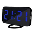 thumbnail image 2 of Reloj despertador digital LED sin tictac, control de brillo de 3 niveles, 2 of 5