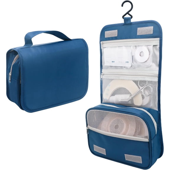 Ostomy Colostomy Travel Bag, Hanging Organizer Bag for Ostomy Supplies